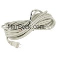 Oreck replacement vacuum cord 30 ft 2-wire in white