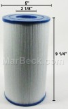 Pleatco Swimming Pool and Spa Water Filter PRB35-IN