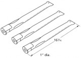 Brinkmann Replacement Stainless Steel Grill Tube Pipe Burner 810-1575-W 3 Pack