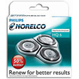 Norelco HQ6 Quadra Action Shaver Replacement Heads 3 Heads Per Pack